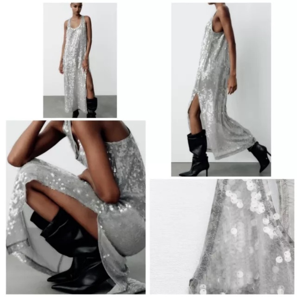SEQUIN DRESS SILVER
REF. 2712/246